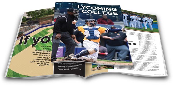 The 2024 spring issue of the Lycoming College Magazine