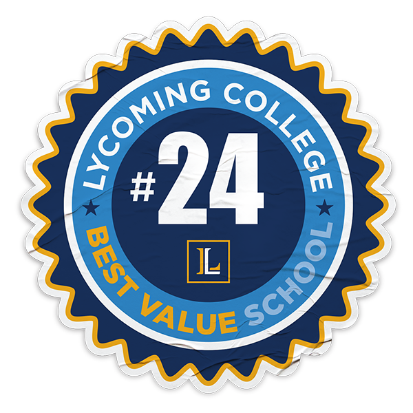 Decorative Sticker: Lycoming College - #24 Best Value School