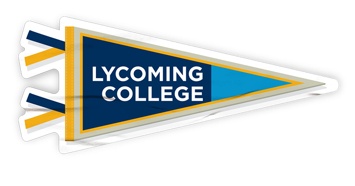 Decoration Sticker: Lycoming College Pennant