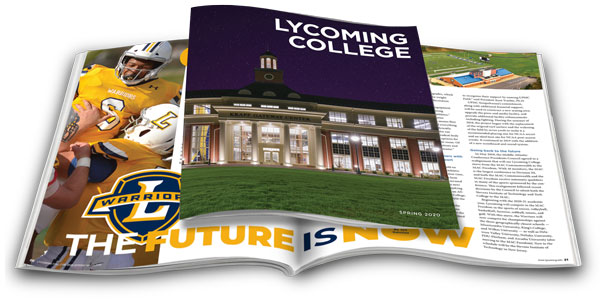 The 2020 spring issue of the Lycoming College Magazine