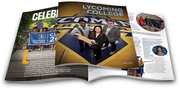 The 2026 Fall issue of the Lycoming College Magazine