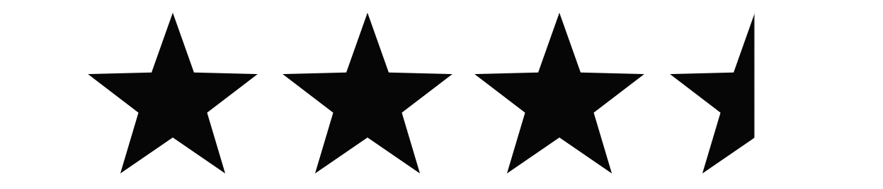 3.5 star graphic