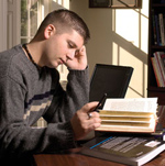 Man at desk