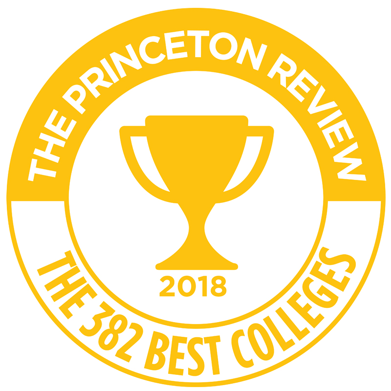 Lycoming College featured in The Princeton Review Book, The Best 382 Colleges - 2018 Edition