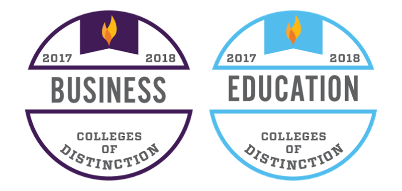 Lycoming College business and education programs cited by Colleges of Distinction