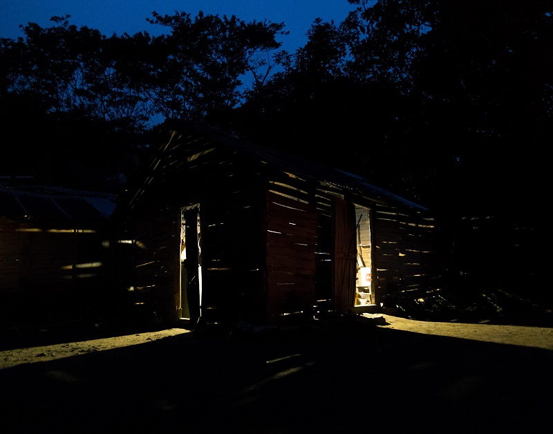 Jeremy Ramsey’s photo showing the cooking shack at night will be put up for auction on Nov. 16.
