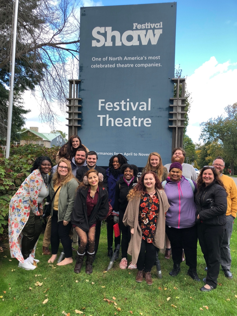 Lycoming College theatre students learn from professionals at the 2018 Shaw Festival