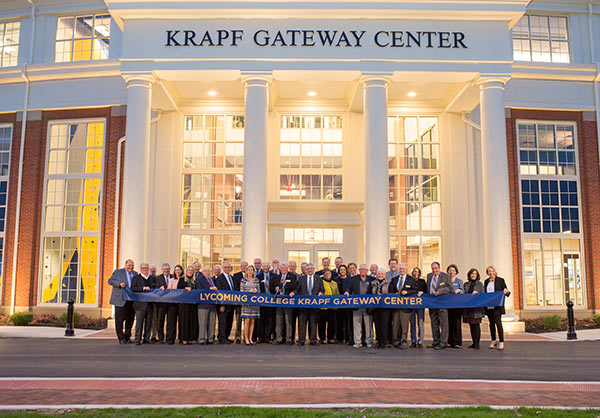 Lycoming College dedicates new $12.5 million Krapf Gateway Center