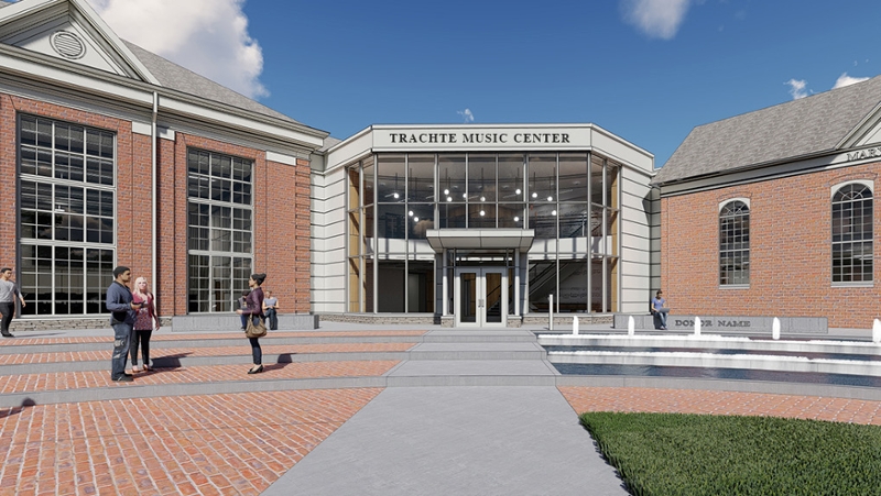 New Lycoming College music building honors current president Kent C. Trachte