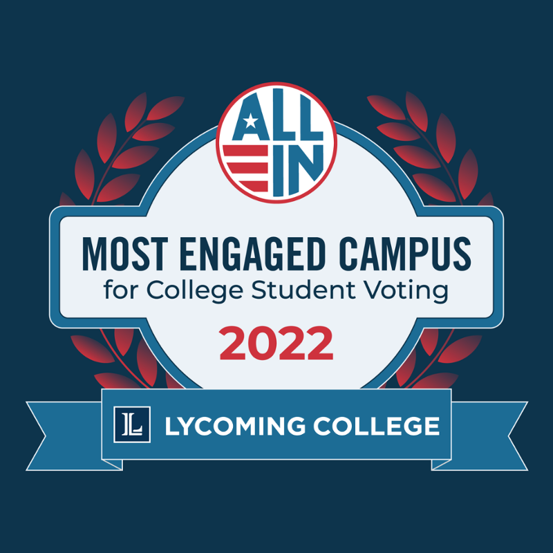 Lycoming College Recognized as a 2022 ALL IN Most Engaged Campuses for College Student Voting 