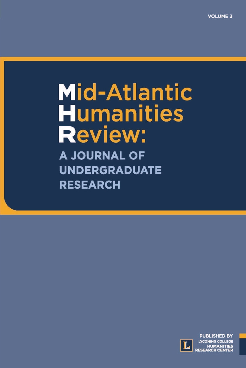 New undergraduate research featured in third edition of Mid-Atlantic Humanities Review