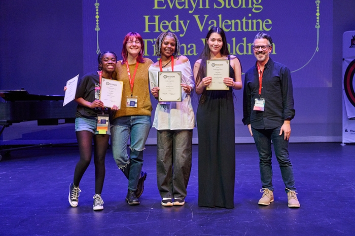 Evelyn Stong (second from left)